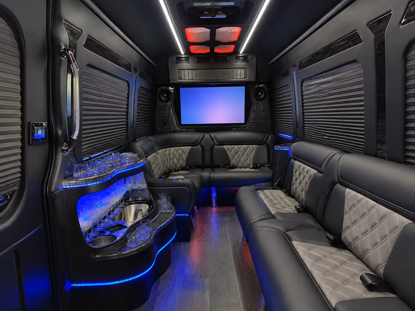 laredo 20 passenger party bus interior