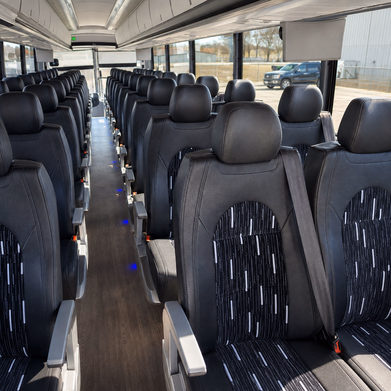 laredo charter bus interior