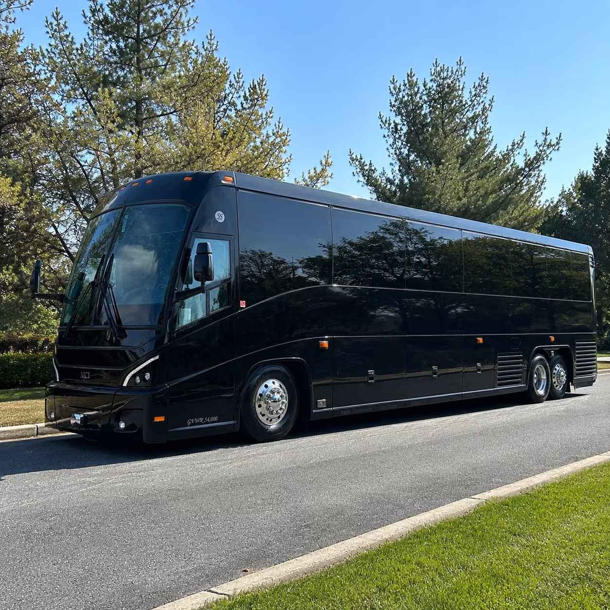 laredo charter bus services exterior