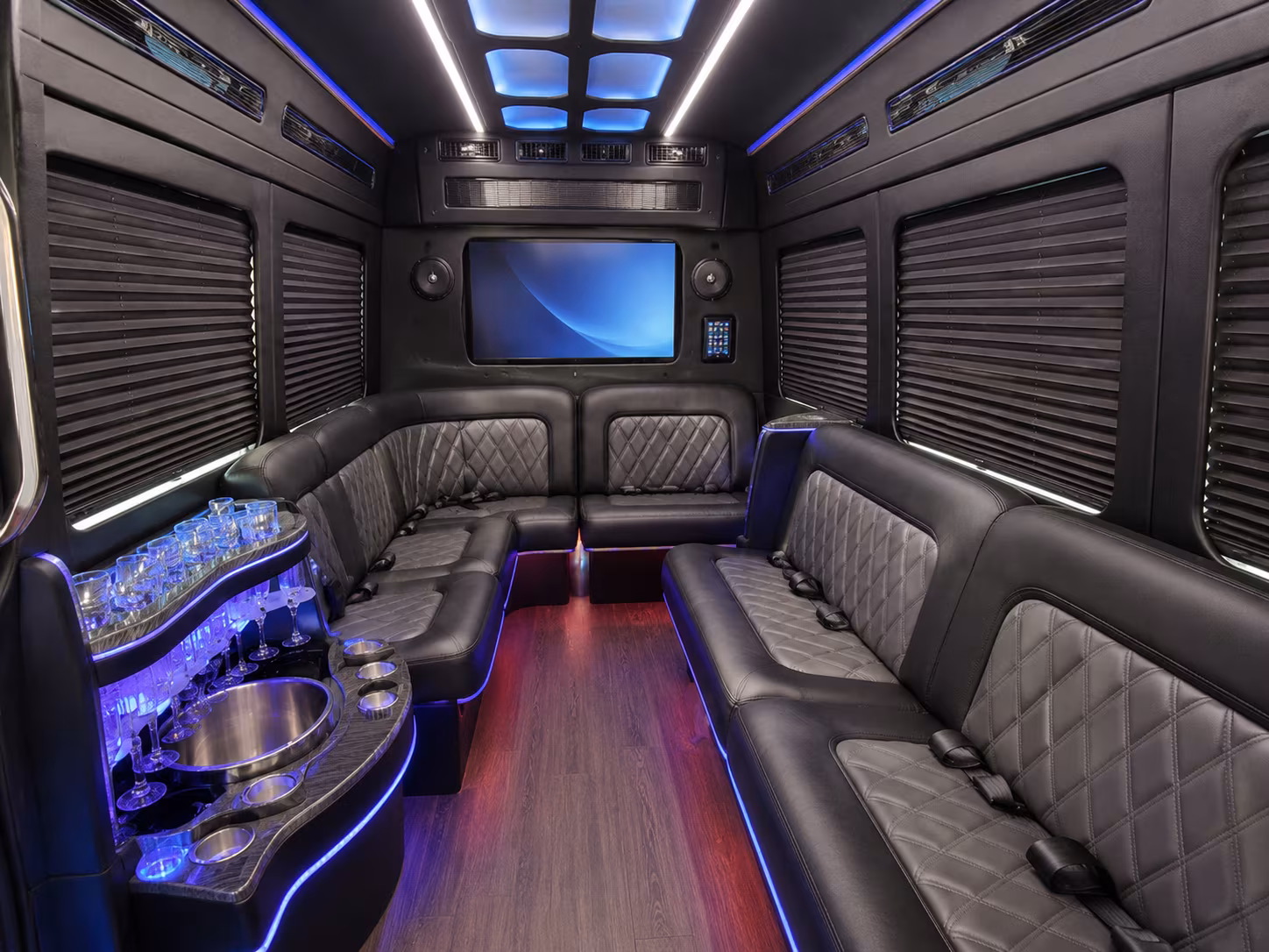 laredo party bus interior